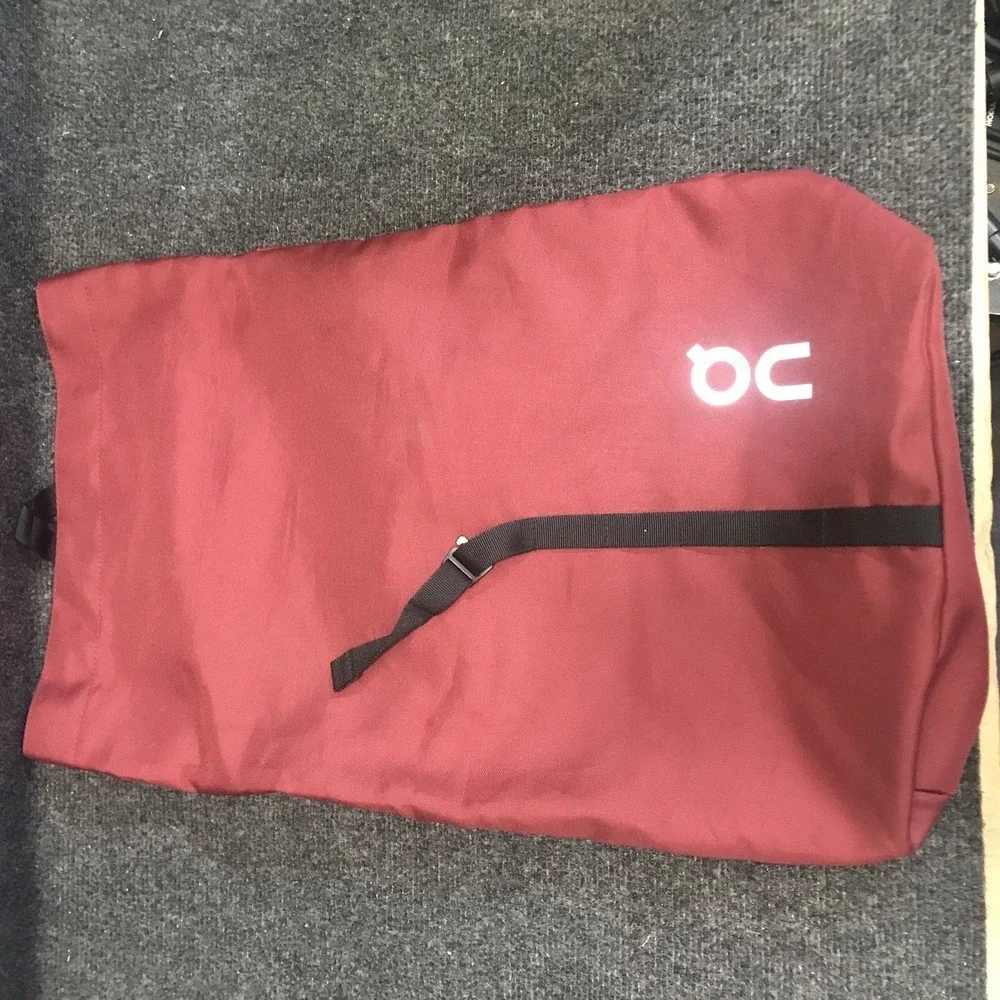 On Cloud Ambassador Maroon/Black  Running Backpack Sack Run Bag w/ Front Logo